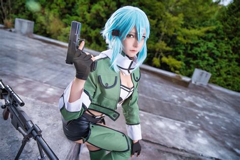 sinon cosplay|Sword Art Online: 10 Sinon Cosplay That Look Just Like The Anime